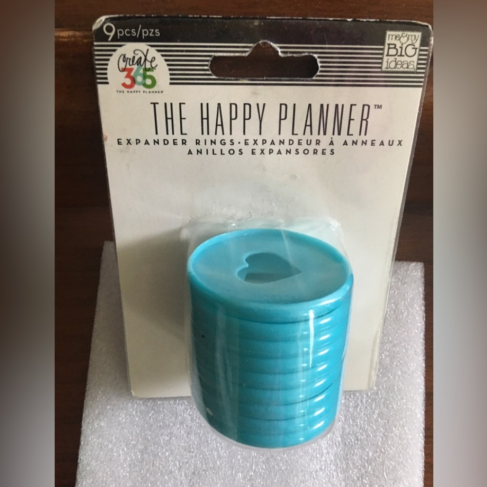 Happy Planner Expander Rings Heart Set Of 9 New